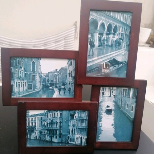 Wooden photo frame for four pictures new