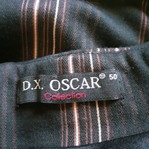 D.X. OSCAR skirt like new, size 50, black and brown
