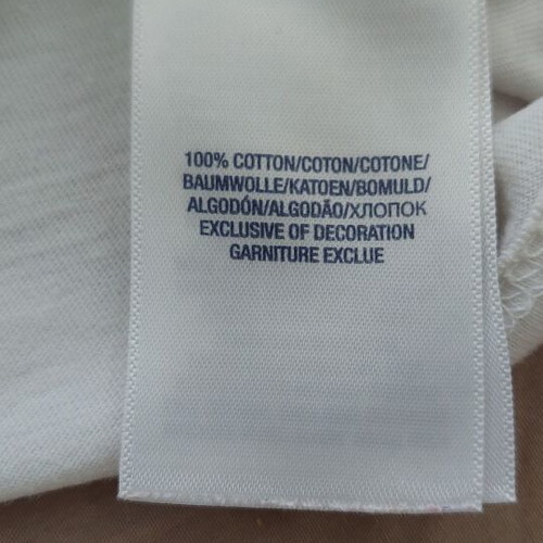 Ralph Lauren T-shirt like new, white, sizes 122 cm and 128 cm