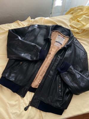 Levi’s кожено бомбер яке като ново, черно, размер M