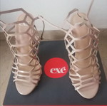 Exe beige platform sandals size 38