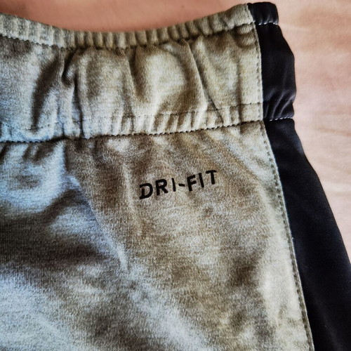 Nike men's gym shorts like new, gray and green