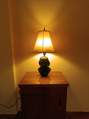 William Shakespeare handmade lamp made to order