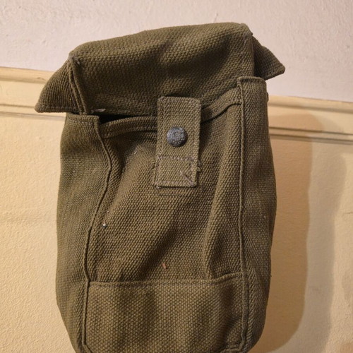 Original Canadian Army P37 Khaki Canvas Bren Ammo/Grenade Pouch 1942 new