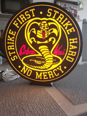Cobra Kai light box made to order