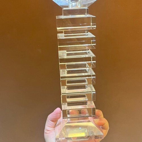 Crystal candlestick like new