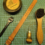 Handmade leather NATO watch strap, custom colors, 18-28mm