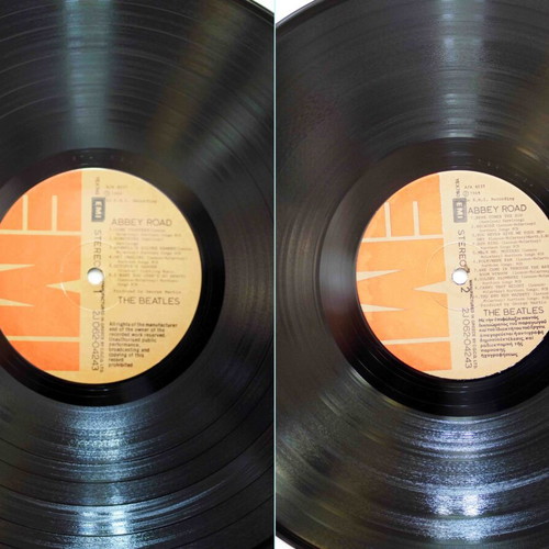 The Beatles Abbey Road vinyl record used, rock
