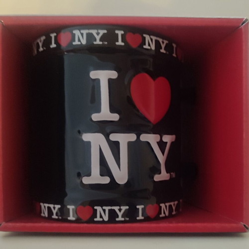 I Love NY Black Mug New