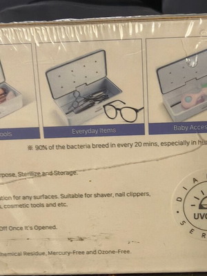 Sterilizer for objects new, sealed