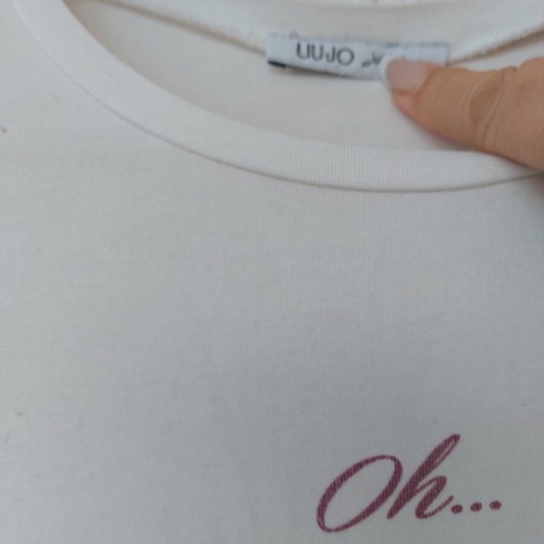 Liu Jo long sleeve blouse with stones, white, XS-S