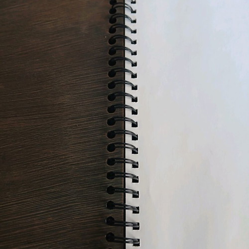 Iron notebook like new with embossed designs and magnet