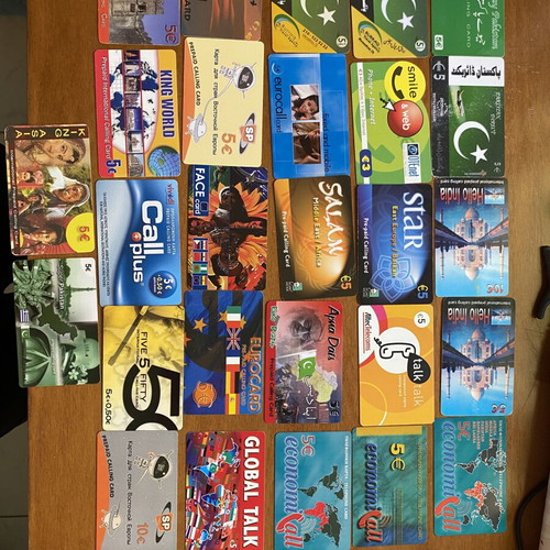 Phone cards like new, set of 27 different