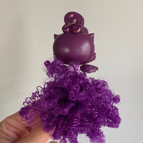 Mattel Cloudees mini cloud pet figure purple owl used