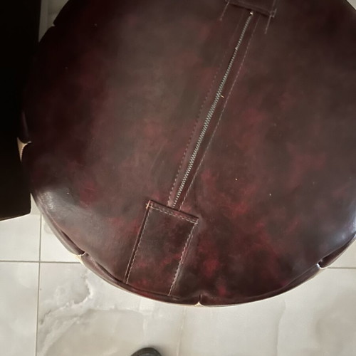 Pouf stool leather like new
