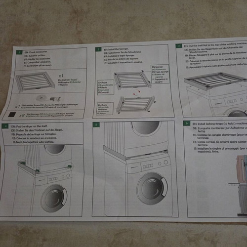Connecting frame for washing machines with towel holder 60×55cm new