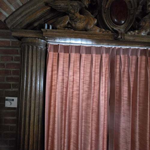 Antique 19th-Century Neoclassical Hand-Carved Wooden Architectural Ornament