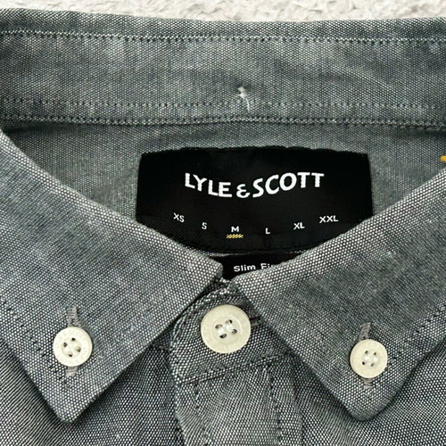 Lyle and Scott slim grey shirt like new, size M