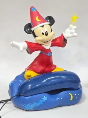 Disney Mickey Mouse Fantasia vintage ενσύρματο τηλέφωνο