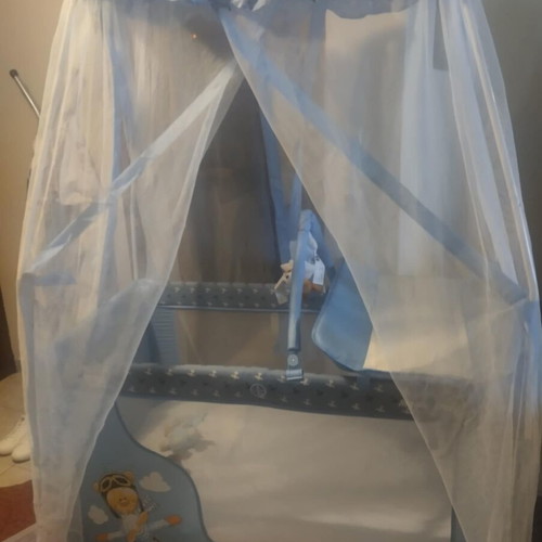 Playpen like new with changing table and regular mattress