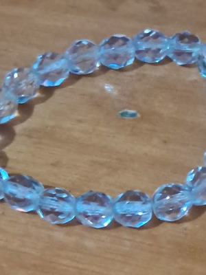 Bracelets made to order, set of 2, white and turquoise