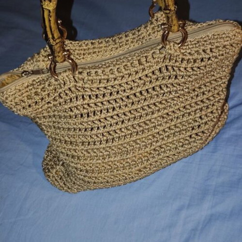 Handmade Handbag Gold Color