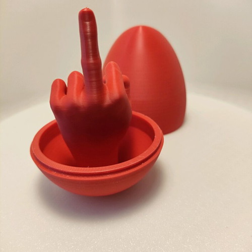 Prank Easter egg new 3d printed, height 8 cm