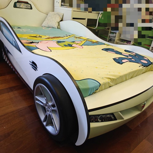 Cilek Car Children's Bed like new with coconut fiber mattress