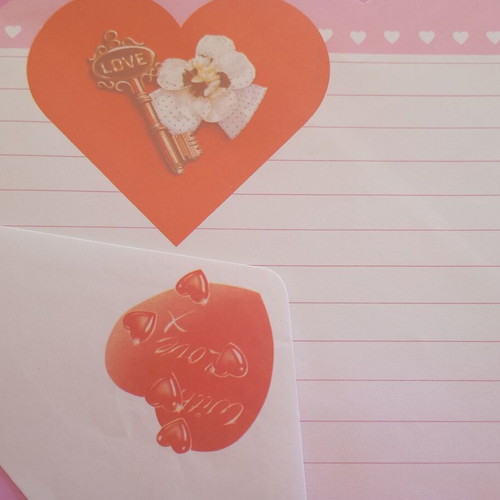 Love vintage envelope and letter sheet like new