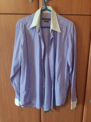 Dino Erre men's shirt XL white and purple like new