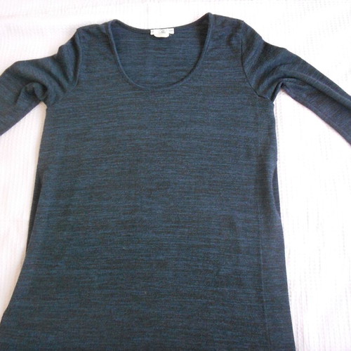 Women's blouse blue THS Fashion like new, long asymmetric