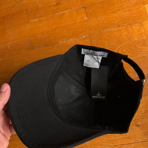 Stone Island cap new with black logo, unworn
