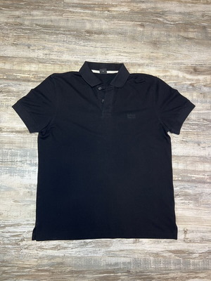 Hugo Boss Regular Fit Polo Shirt Black Pima Cotton Men's Size M used