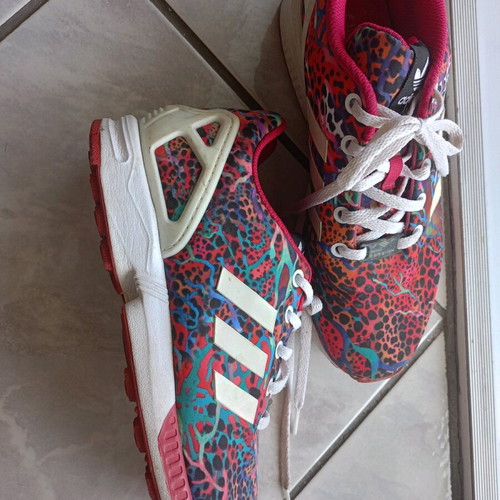 Adidas women's sneakers used, colorful, size 38.5