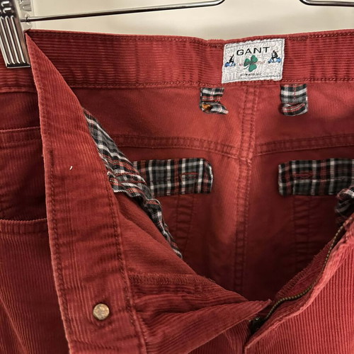 GANT men's corduroy pants like new, burgundy
