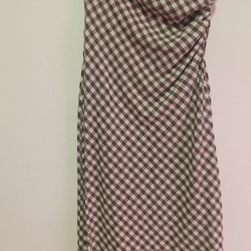 Zara midi dress, white and beige, like new