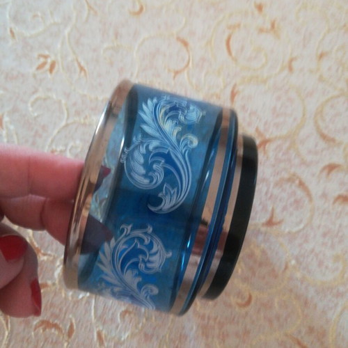 Decorative vases like new, set of 3 with gold finish