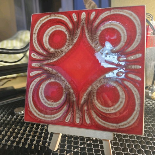 Wessel ceramic tile new, Mid-Century Modern, West Germany