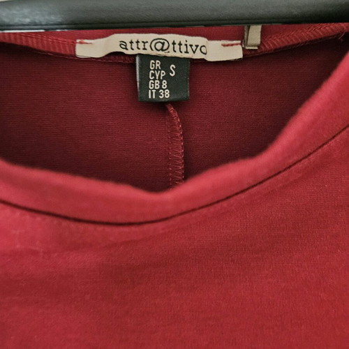 Attrattivo dress like new, winter, black and burgundy, size S