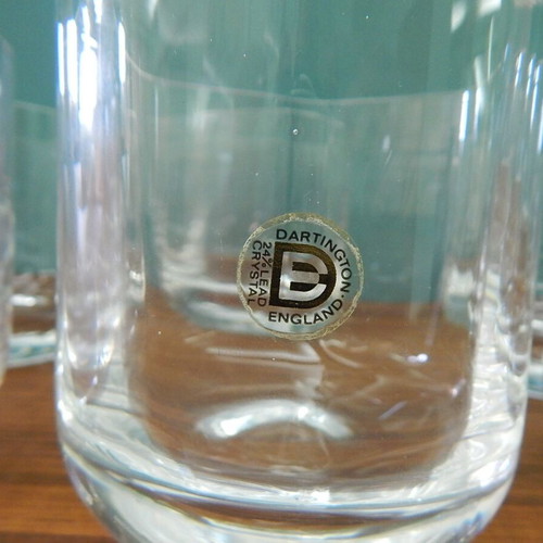 Dartington 24% Lead Crystal Glasses set of 6 like new, made in England