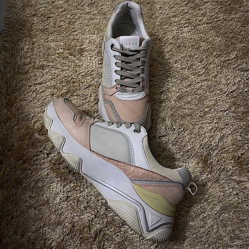 Guess sneakers used, size 41, pink and white