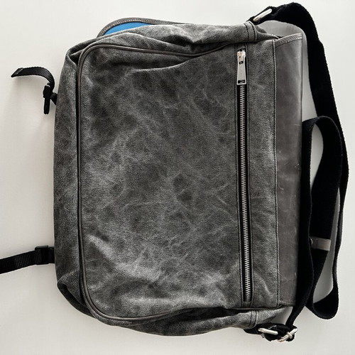 Antony Morato shoulder bag like new, leather and fabric, grey