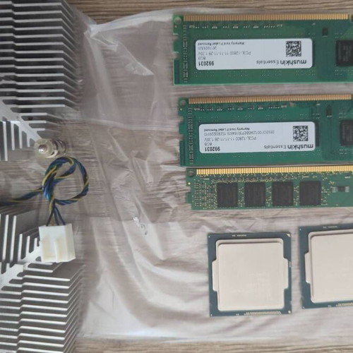 CPU i3-4160T μεταχειρισμένες με ψύκτρες και 2x4GB RAM DDR3 low profile