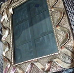 Silver-plated frame used 17.5x22 cm