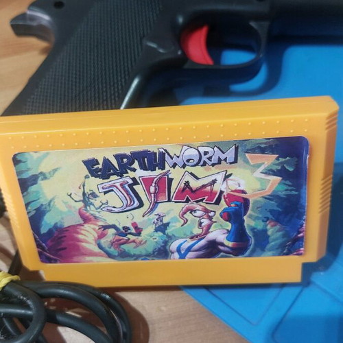 Retro Console for 8 Bit Cartridge used with Earthworm Jim Game