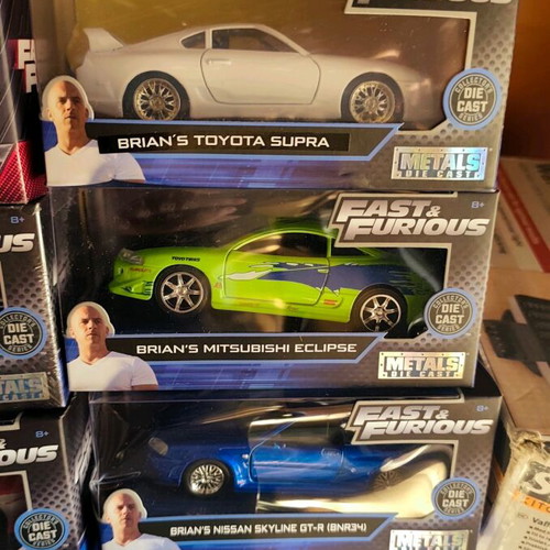 Fast and Furious Jada 1/32 Diecast Cars New 2022 Collection, 54 Pieces