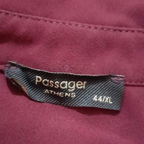 Passager burgundy maxi dress, oversized tunic style, XL