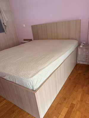 Διπλό κρεβάτι 160x200 με στρώμα Hermes σαν καινούργιο