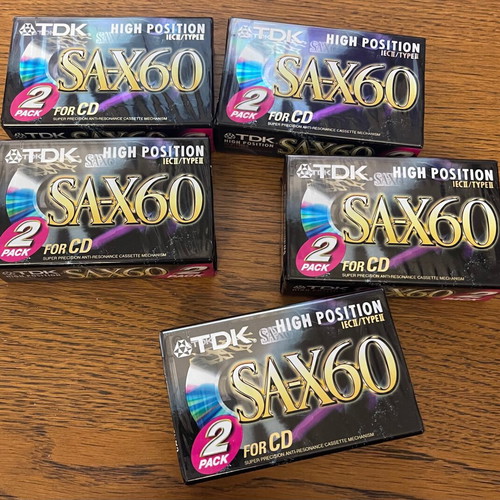 TDK SAX-60 chrome double pack new