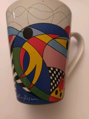 Pizza Fan promotional mug with D. Korovesi designs like new